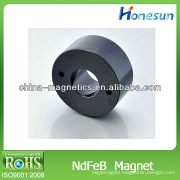 neodymium magnets 2 hole with black epoxy D10*d5mm